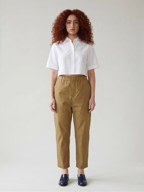 Marni Cotton Poplin Tapered Pants Women IT 42 US 6 Minimalist